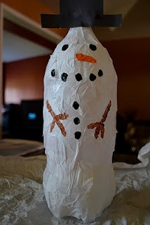 craftsCrafts For Kids, Bottle Snowman, Tissue Paper Crafts, Plastic ...