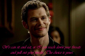 Mikaelson Quotes - Vampire Diaries Season 3 - Best Character Quotes ...