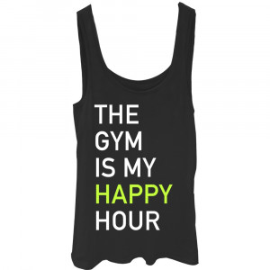 Junior's - Gym Happy Hour CHIN UP Tank Top