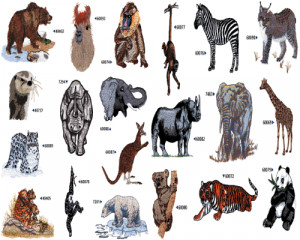 AD-1038 Zoo Animals Embroidery Designs