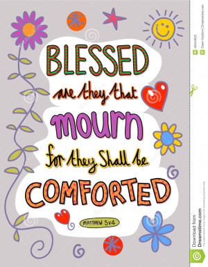 Hand drawn doodle scripture text which says, Blessed are they that ...