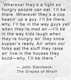 Grapes of Wrath quote - John Steinbeck More