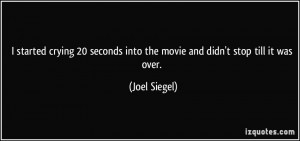 More Joel Siegel Quotes