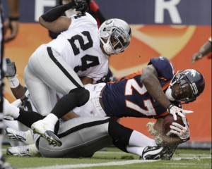... to — maybe then this Broncos vs. Raiders thing will actually matter