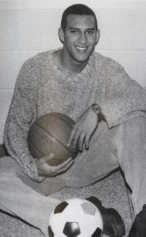 Tim Howard, posing in a yearbook photo, was named most athletic in his ...