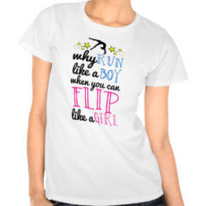 Flip Like a Girl Gymnastics Shirt
