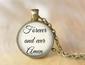 Christian Quote Necklace Forever and Ever by ShakespearesSisters, $10 ...