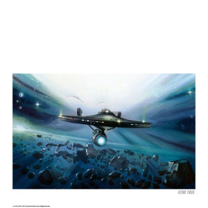 Star Trek Enterprise Fine Art Print with Free Quotes Print