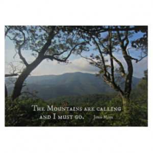 The Mountains are Calling... Cutting Board