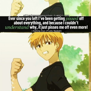 KYO SOHMA'S QUOTE - Explains how you feel in a ld relationship