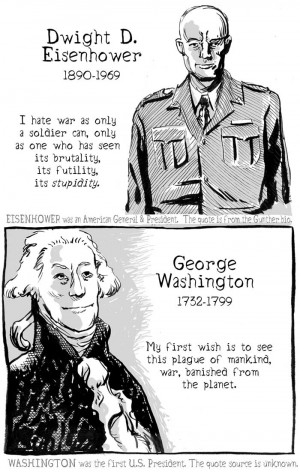 Dwight D. Eisenhower and George Washington on the plague of war and ...