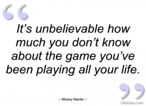 Mickey Mantle Quotes Mickey mantle