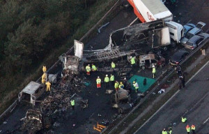 The recent London car pileup that saw 34 cars being crashed into each ...