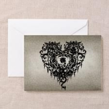 ornate-gothic-heart_bl_10x18h Greeting Card for
