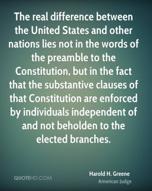 United States and other nations lies not in the words of the preamble ...