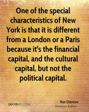 One of the special characteristics of New York is that it is different ...