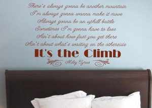 ... cyrus the climb hannah montana vinyl lettering wall words quotes