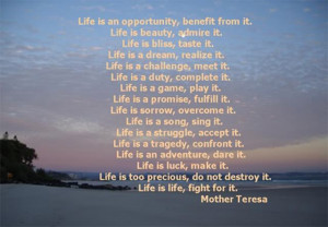 life quote Mother Teresa Gain Greater Stability as You Guard Your ...