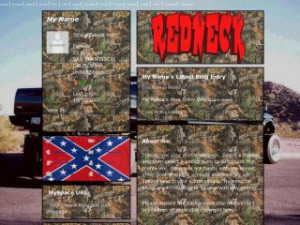 Redneck Trucks - Hunting MySpace Layout Preview