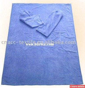 Fleece Snuggie Microfiber Snuggle Blanket Coral
