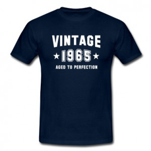 gifts birthday vintage 1965 birthday aged to perfection t shirt