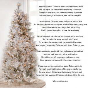 Memorial Cards For Christmas – I see the countless Christmas trees ...