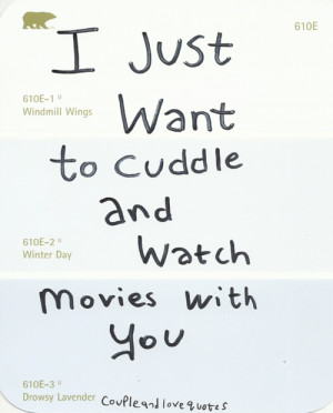 Cuddling . . . will save us.