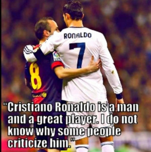 Quote about Cristiano Ronaldo