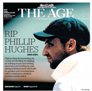 Australian media pays tribute to Phillip Hughes, calling him: 'A son ...