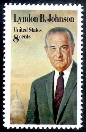 Lyndon B. Johnson stamp
