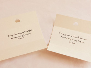 Handmade Quotes - Newlyweds Quotes - Box of 60 Quotations 'I love you ...