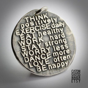 Think positively 207d24mm Inspirational by CustomQuotesMaker, $33.00