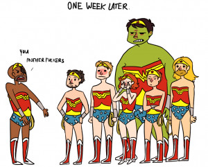 Anonymous asked you: All the avengers dressed up in the same superhero ...