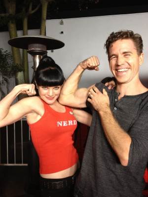 ... big guns. Pauley Perrette and Brian Dietzen from her twitter account