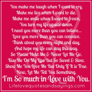 You Make Me Laugh.. | Love Quotes And Sayings