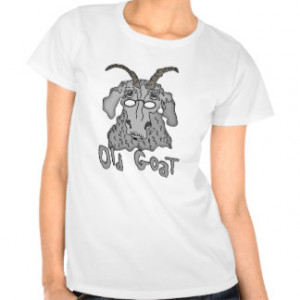 Old Goat Funny Cartoon Tee Shirt