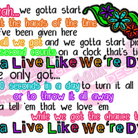 dying quotes photo: Live Like We're Dying - Kris Allen ...