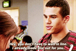 ... glee jake puckerman marley rose JARLEY THEY'RE SO CUTE DON'T TOUCH ME