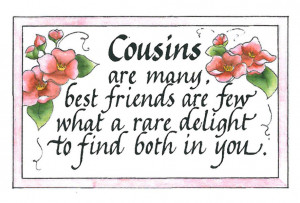 Cousins Are Connected Heart...