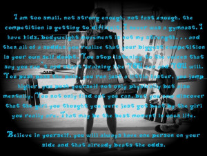 crossfit women postcard