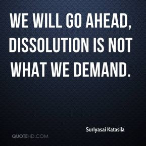 Dissolution Quotes