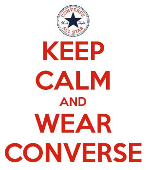 WEAR CONVERSE! Love this! Converse are my favorite!!