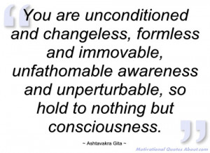 you are unconditioned and changeless ashtavakra gita
