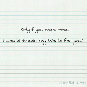Only if you were mine!