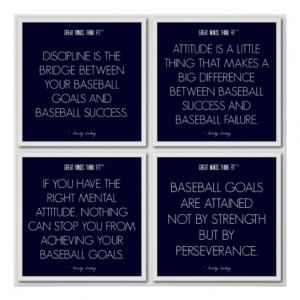 Baseball Quotes for Motivation: Success Poster