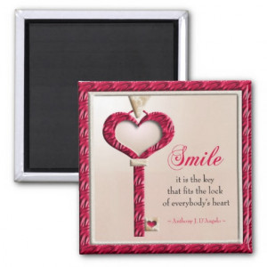 Smile Quote Motivational Magnet
