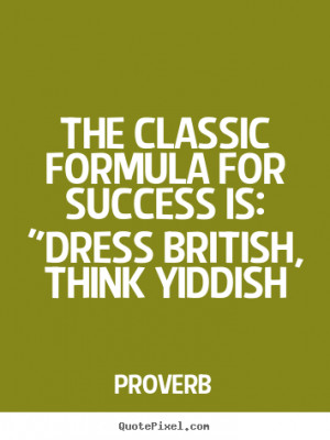 ... formula for success is: 