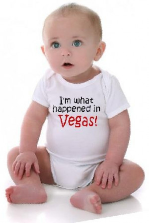 what happened in Vegas funny baby onesie