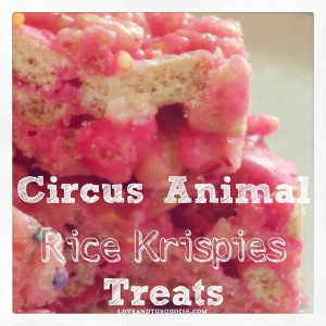 Circus Animal Rice Krispies Treats
