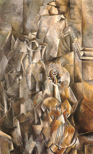 Georges Braque - Violine und Krug (1910)